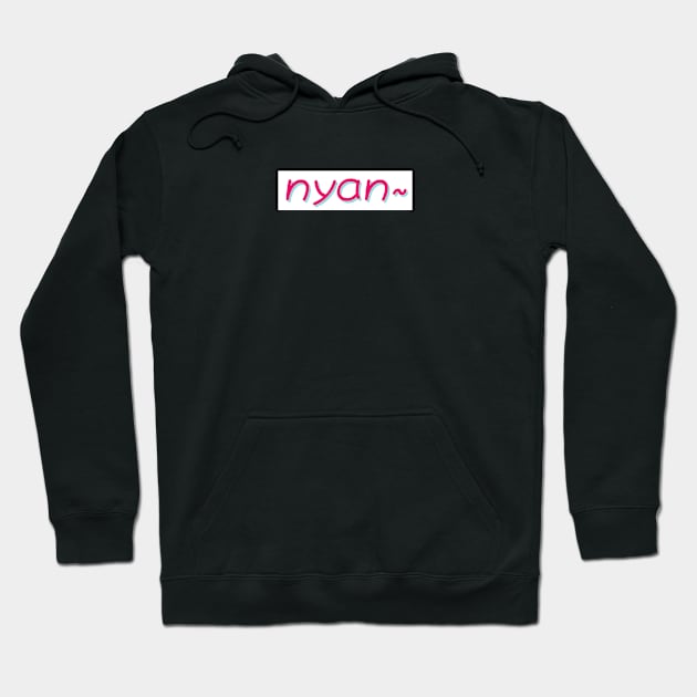 nyan~ on white bg Hoodie by apachie